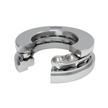 Thrust ball bearing with self-aligning seat ring