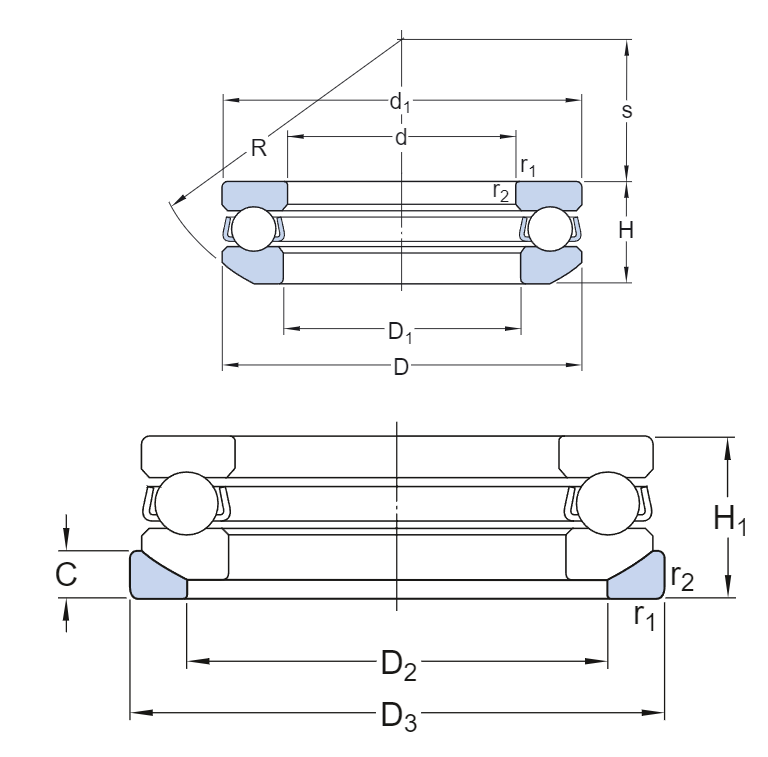 Bearing structure diagram